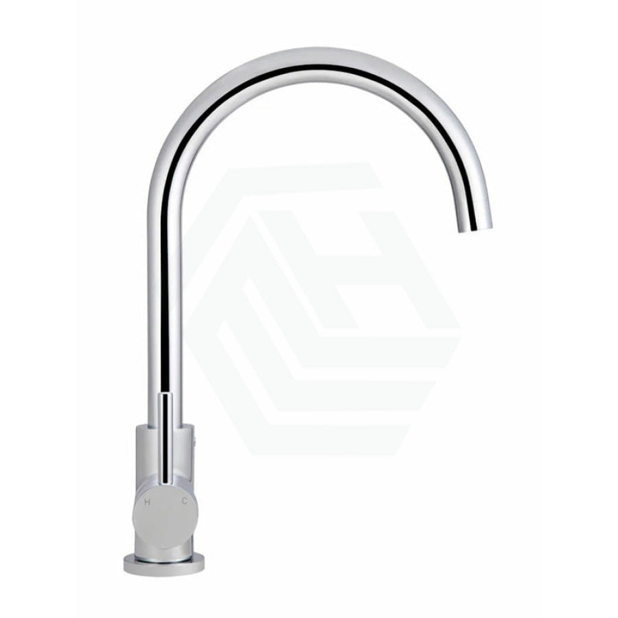 Meir Gooseneck Round 360 Degree Swivel Kitchen Mixer Tap Variant Colour Available Sink Mixers