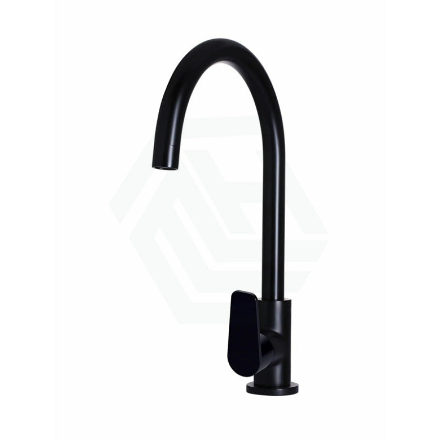 Meir Round Gooseneck 360 Degree Swivel Kitchen Mixer Tap With Paddle Handle Variant Colour