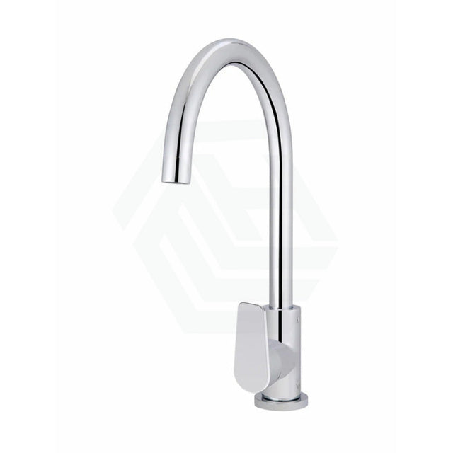 Meir Round Gooseneck 360 Degree Swivel Kitchen Mixer Tap With Paddle Handle Variant Colour