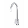 Meir Round Gooseneck 360 Degree Swivel Kitchen Mixer Tap With Paddle Handle Variant Colour Available