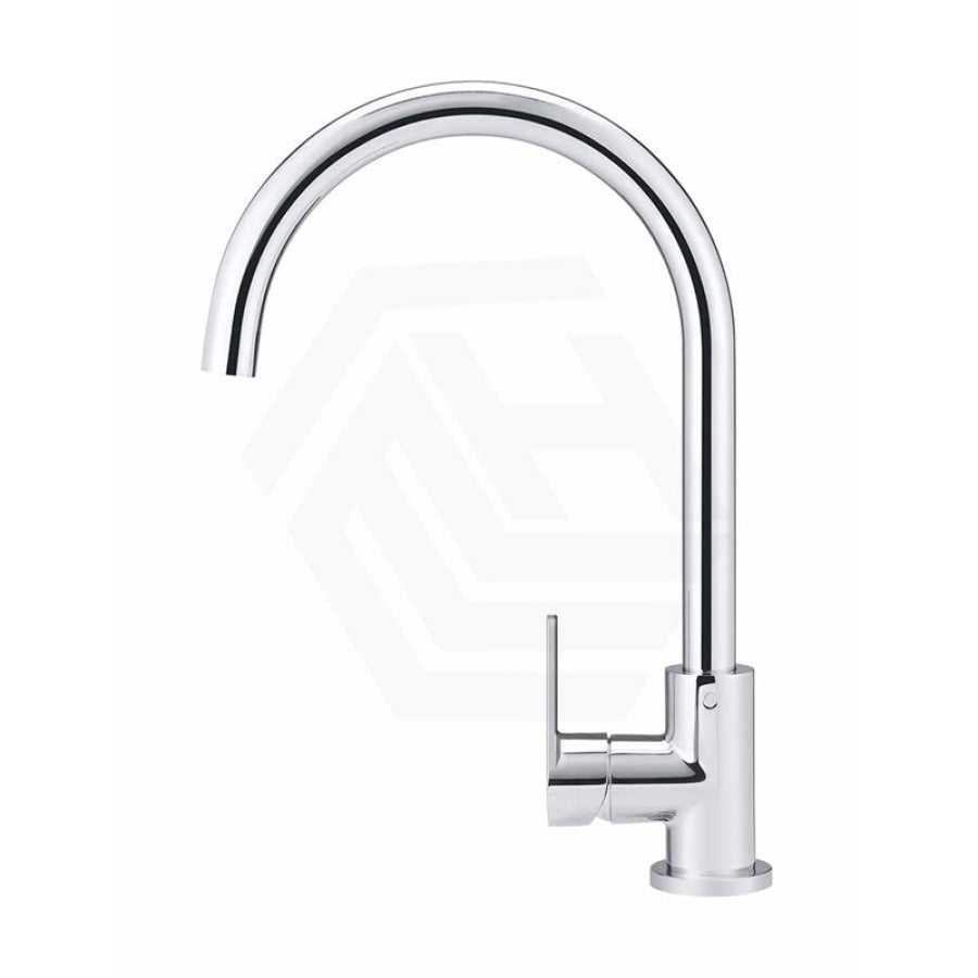 Meir Round Gooseneck 360 Degree Swivel Kitchen Mixer Tap With Paddle Handle Variant Colour