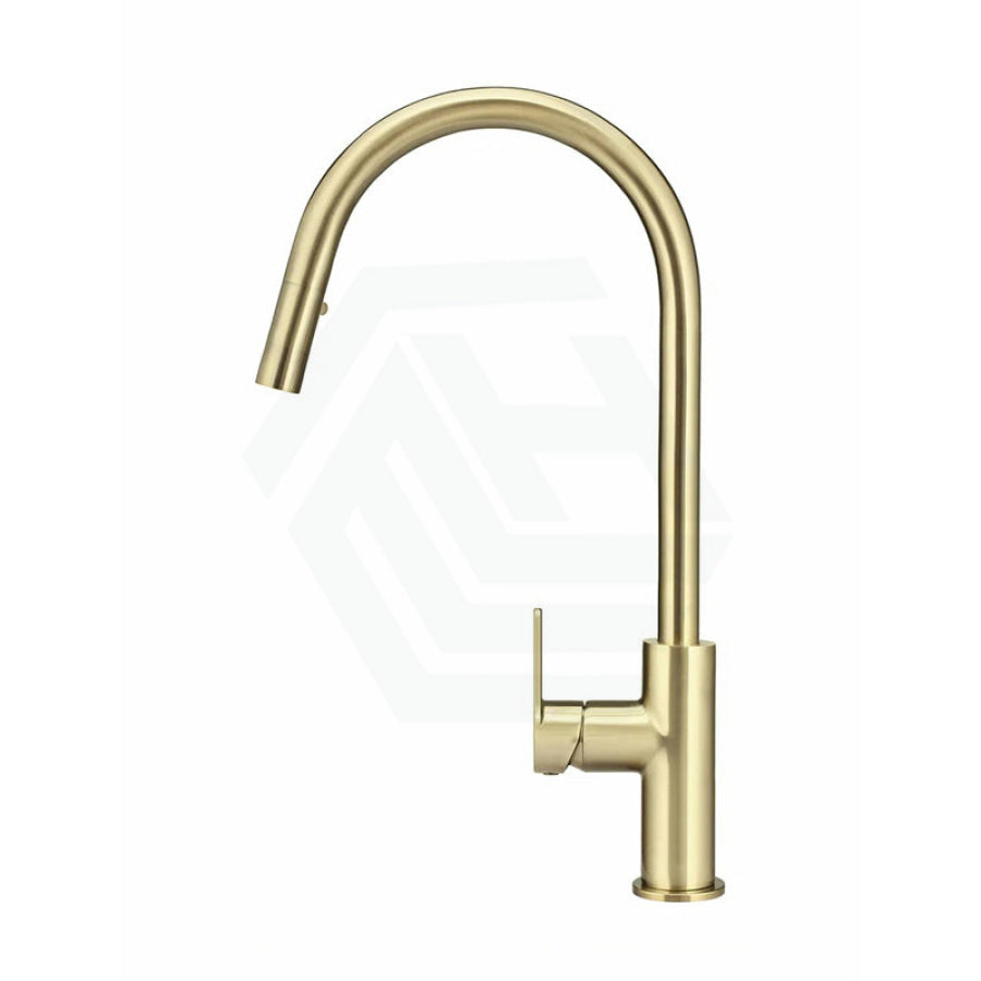 Meir Piccola Round Pull Out Kitchen Mixer Tap With Paddle Handle Variant Colour Available Sink