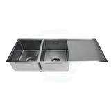 Meir Lavello 1160x440x230mm Stainless Steel Double Bowl Kitchen Sink with Drainboard Top/Flush/Under Mount Variant Colour Available