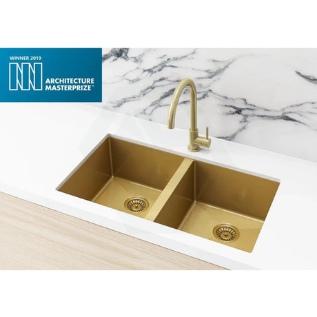 Meir Lavello 760x440x200mm Stainless Steel Double Bowl Kitchen Sink Top/Flush/Under Mount Variant Colour Available