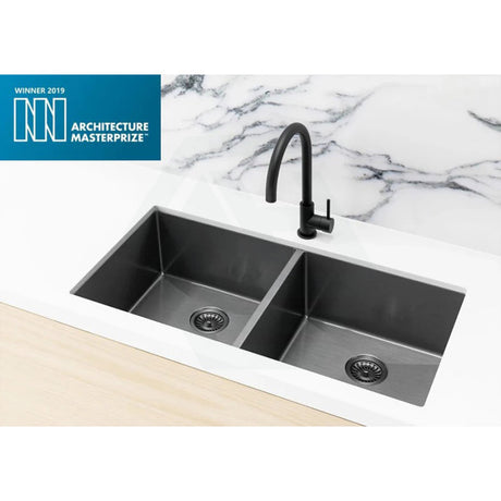 Meir 860x440x200mm Stainless Steel Double Bowl Kitchen Sink Top/Flush/Under Mount Variant Colour Available