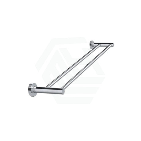 Meir 600/900Mm Round Solid Brass Double Towel Rail Variant Colour Available Chrome / 600Mm Rails