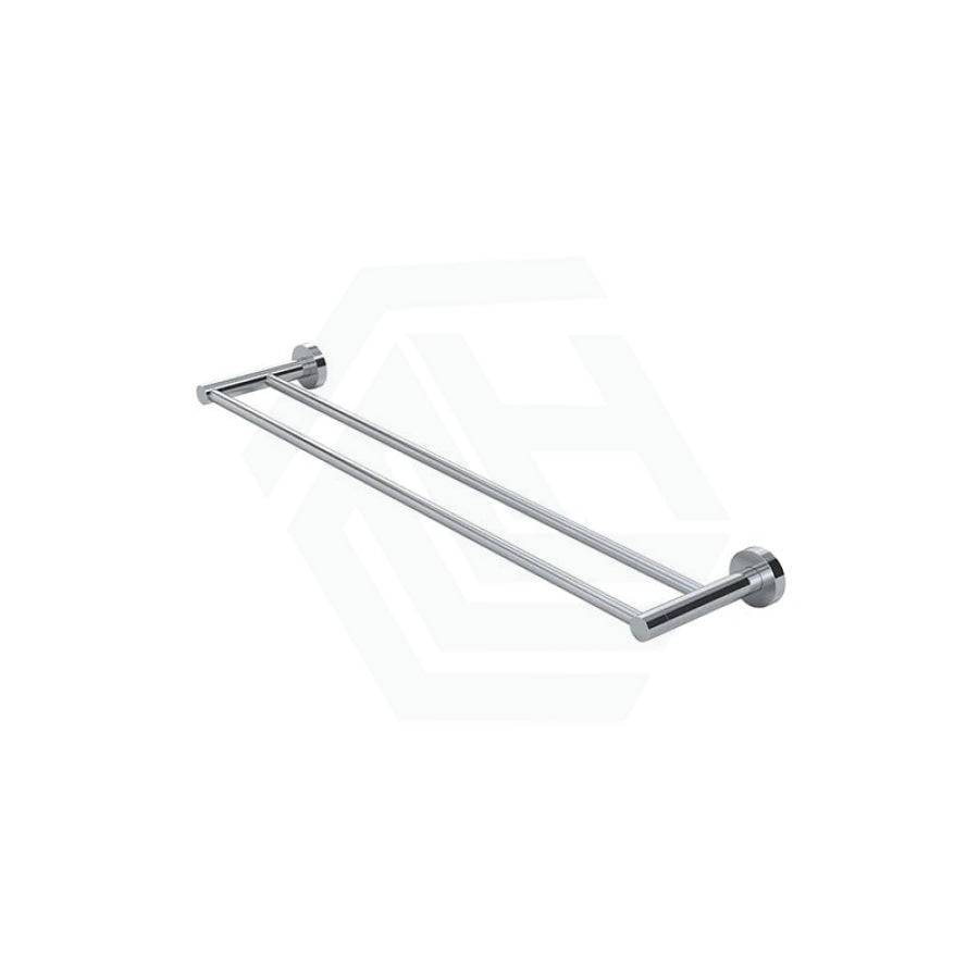 Meir 600/900Mm Round Solid Brass Double Towel Rail Variant Colour Available Rails