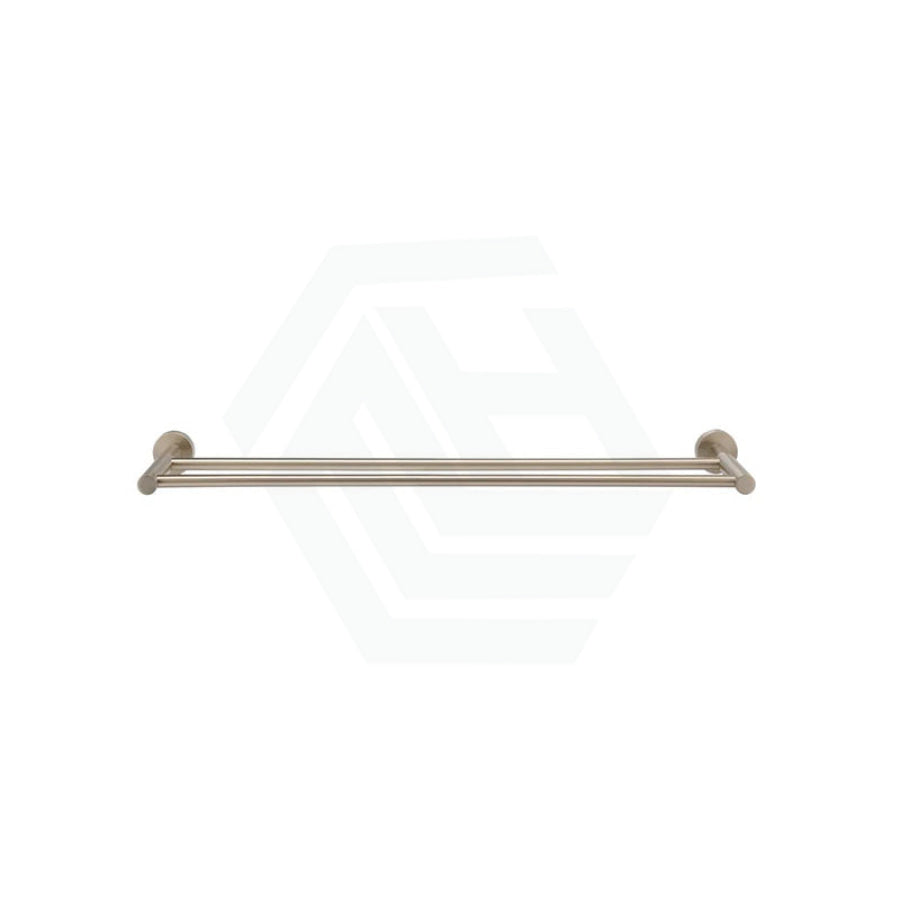 Meir 600/900Mm Round Solid Brass Double Towel Rail Variant Colour Available Rails