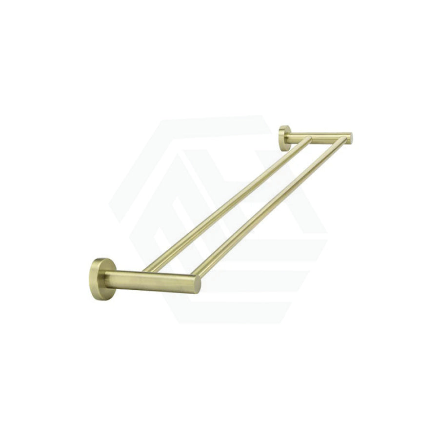 Meir 600/900Mm Round Solid Brass Double Towel Rail Variant Colour Available G#2(Gold) / 600Mm Rails