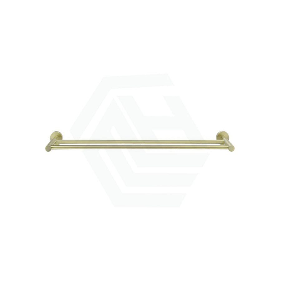 Meir 600/900Mm Round Solid Brass Double Towel Rail Variant Colour Available Rails