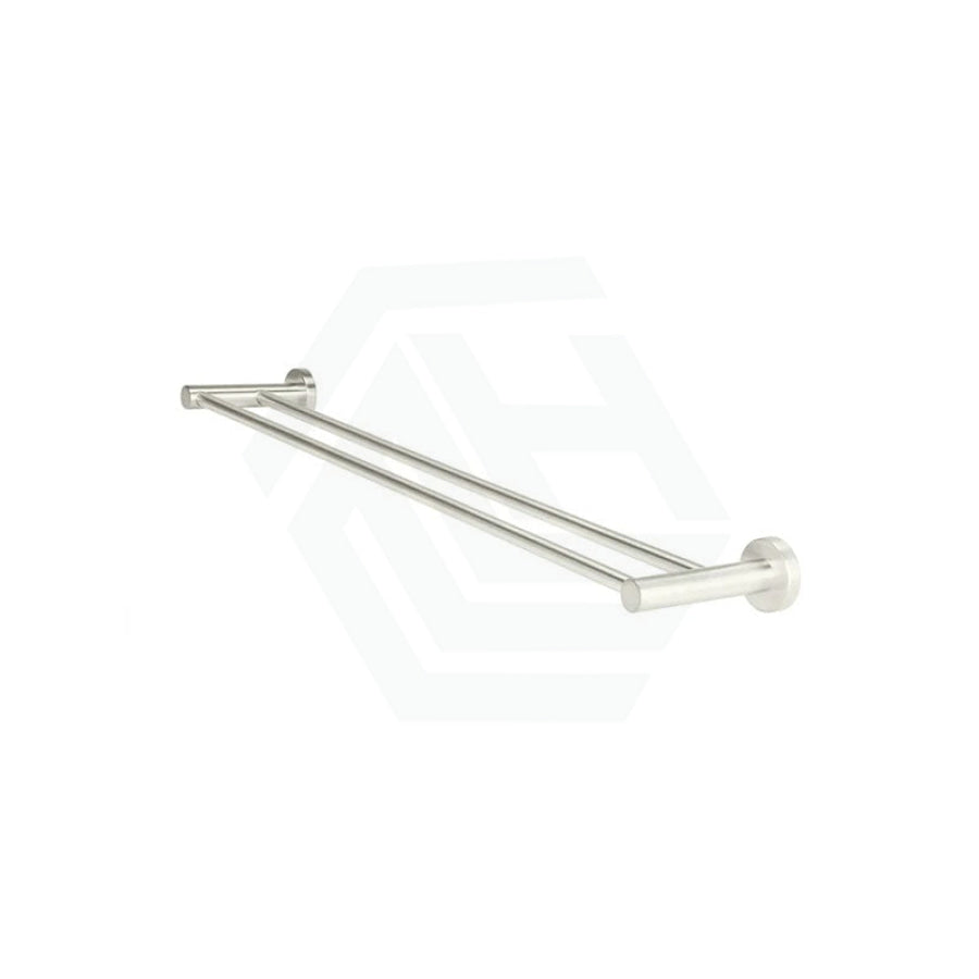 Meir 600/900Mm Round Solid Brass Double Towel Rail Variant Colour Available Rails