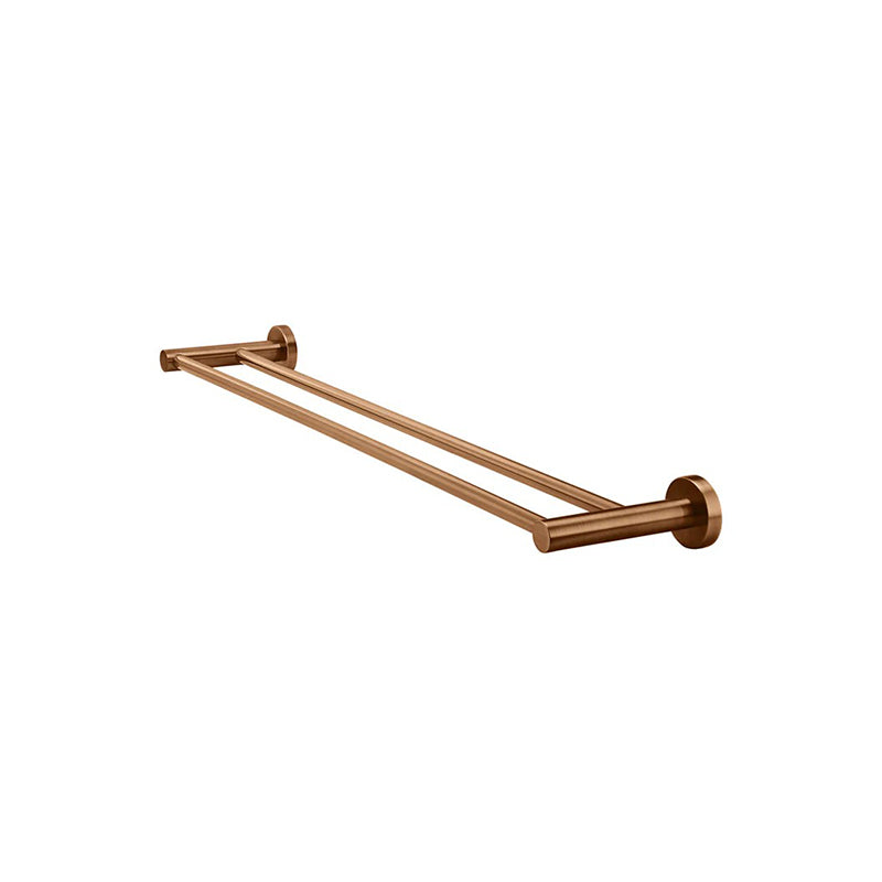 Meir 600/900mm Round Solid Brass Double Towel Rail Variant Colour Available