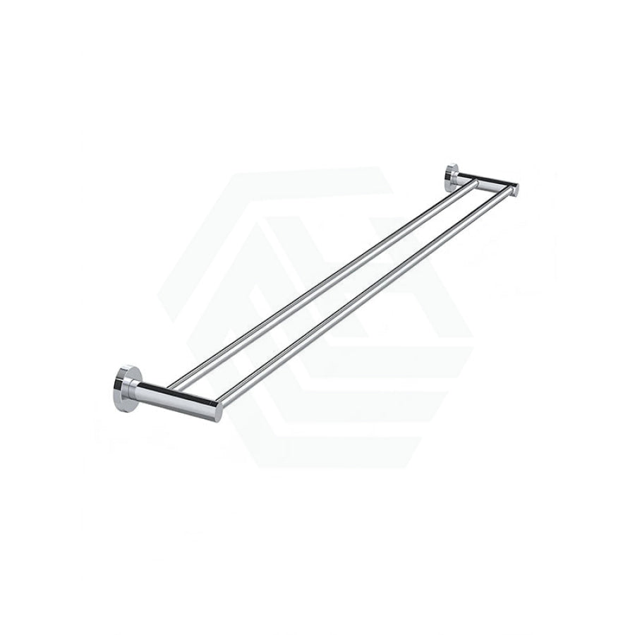 Meir 600/900Mm Round Solid Brass Double Towel Rail Variant Colour Available Chrome / 900Mm Rails