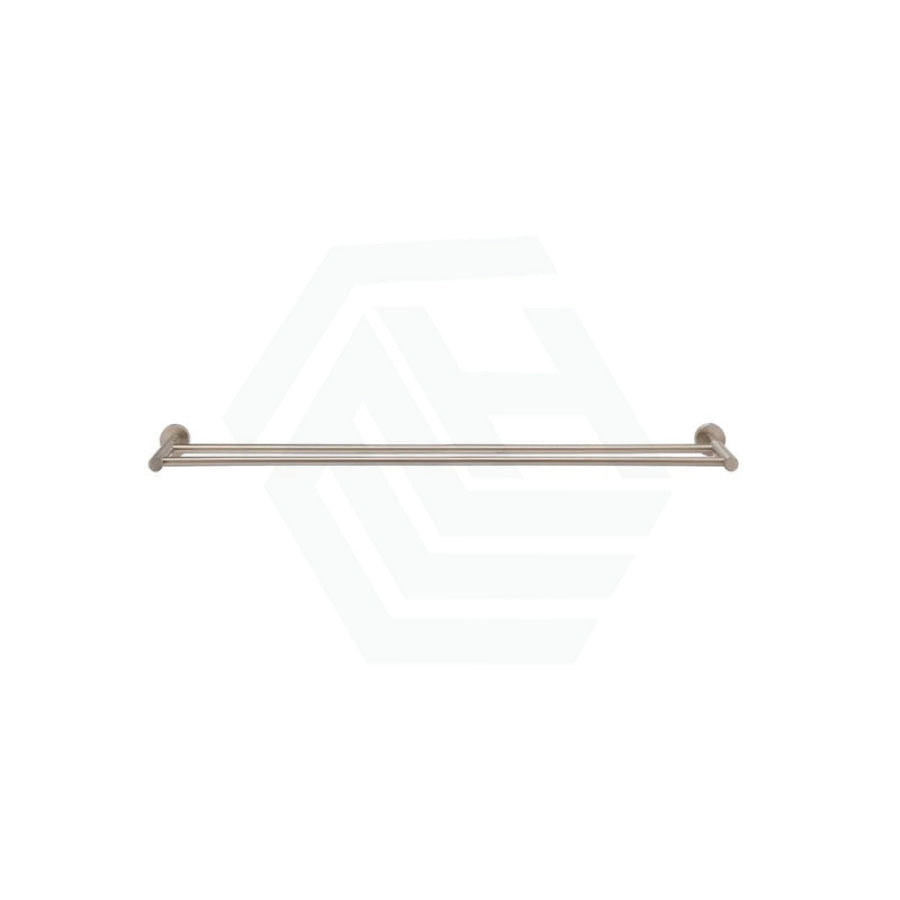 Meir 600/900Mm Round Solid Brass Double Towel Rail Variant Colour Available Rails