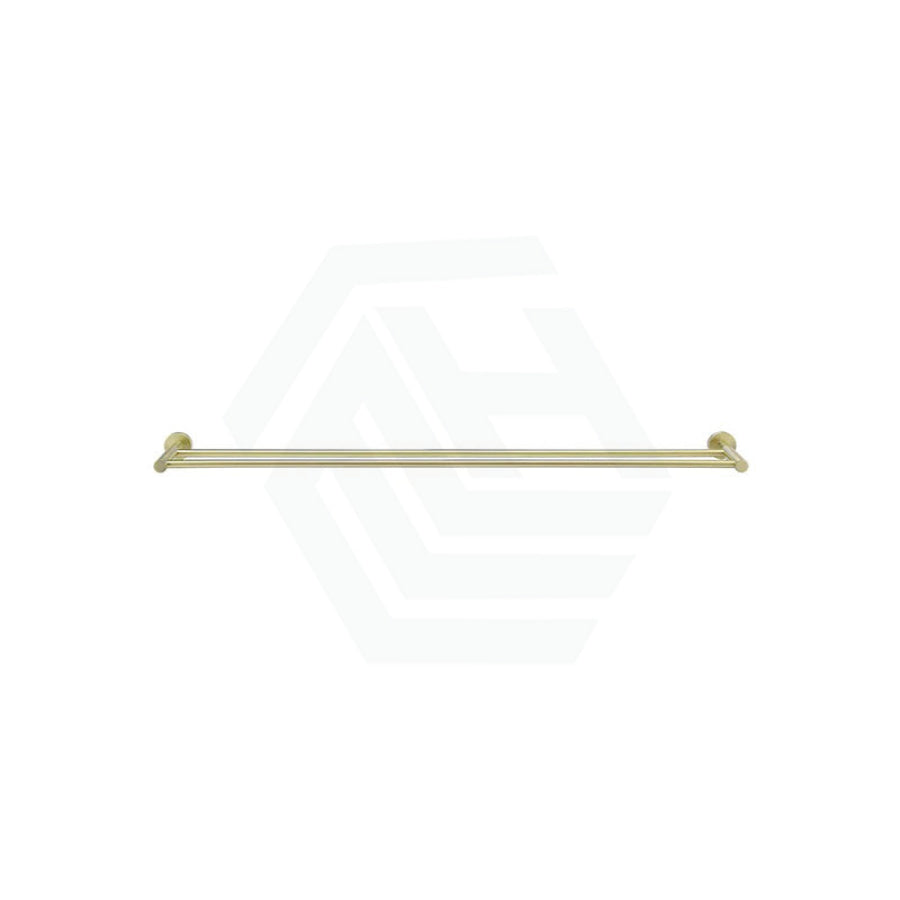 Meir 600/900Mm Round Solid Brass Double Towel Rail Variant Colour Available Rails