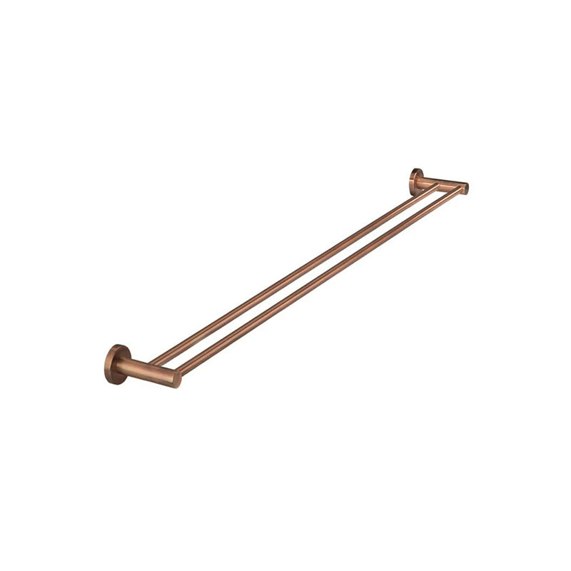 Meir 600/900mm Round Solid Brass Double Towel Rail Variant Colour Available