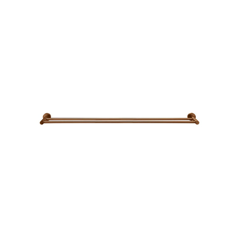 Meir 600/900mm Round Solid Brass Double Towel Rail Variant Colour Available