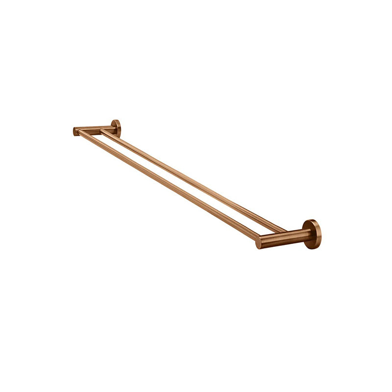 Meir 600/900mm Round Solid Brass Double Towel Rail Variant Colour Available