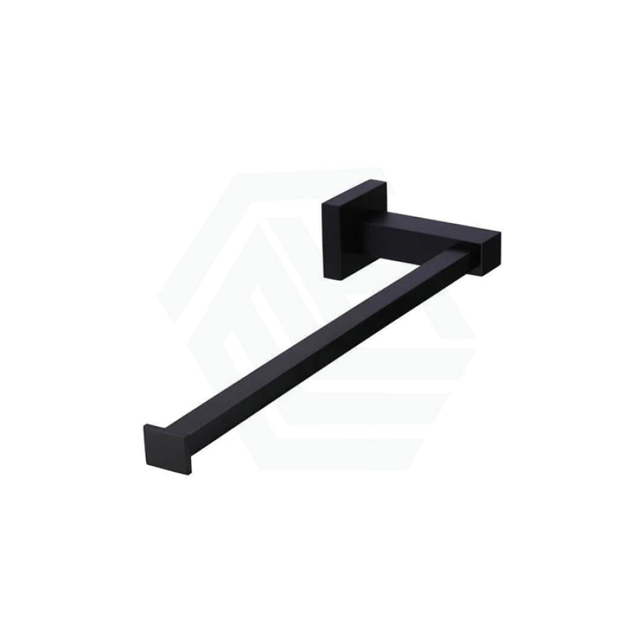 Meir Square Matt Black Guest Towel Rail Hand Holders