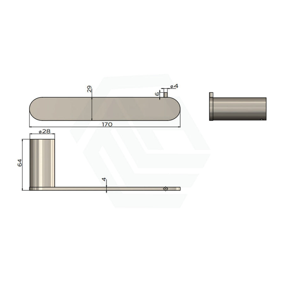 Meir Curvaé Stainless Steel Toilet Roll Holder Variant Colour Available