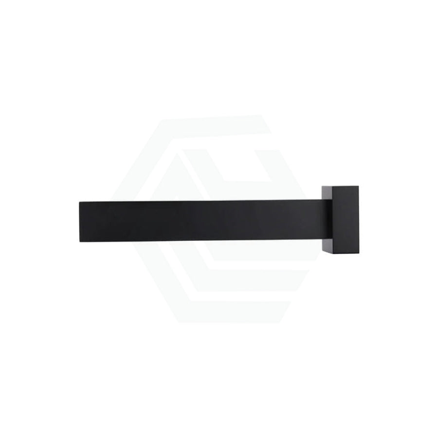 Meir Matt Black Square Solid Brass Wall Spout