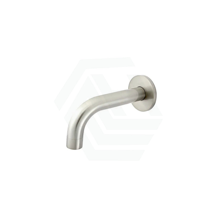 Meir Universal 130/200Mm Round Curved Spout Variant Colour Available Brushed Nickel / 130Mm Wall