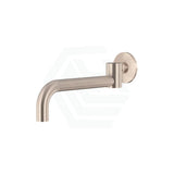 Meir Round Solid Brass Swivel Wall Spout Variant Colour Available Champagne Spouts