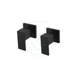 Meir Square Matt Black Quarter-Turn Wall Top Assemblies