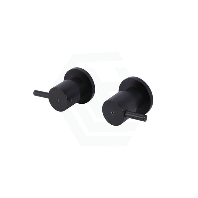 Meir Round Quarter Turn Wall Top Assemblies Variant Colour Available Matt Black