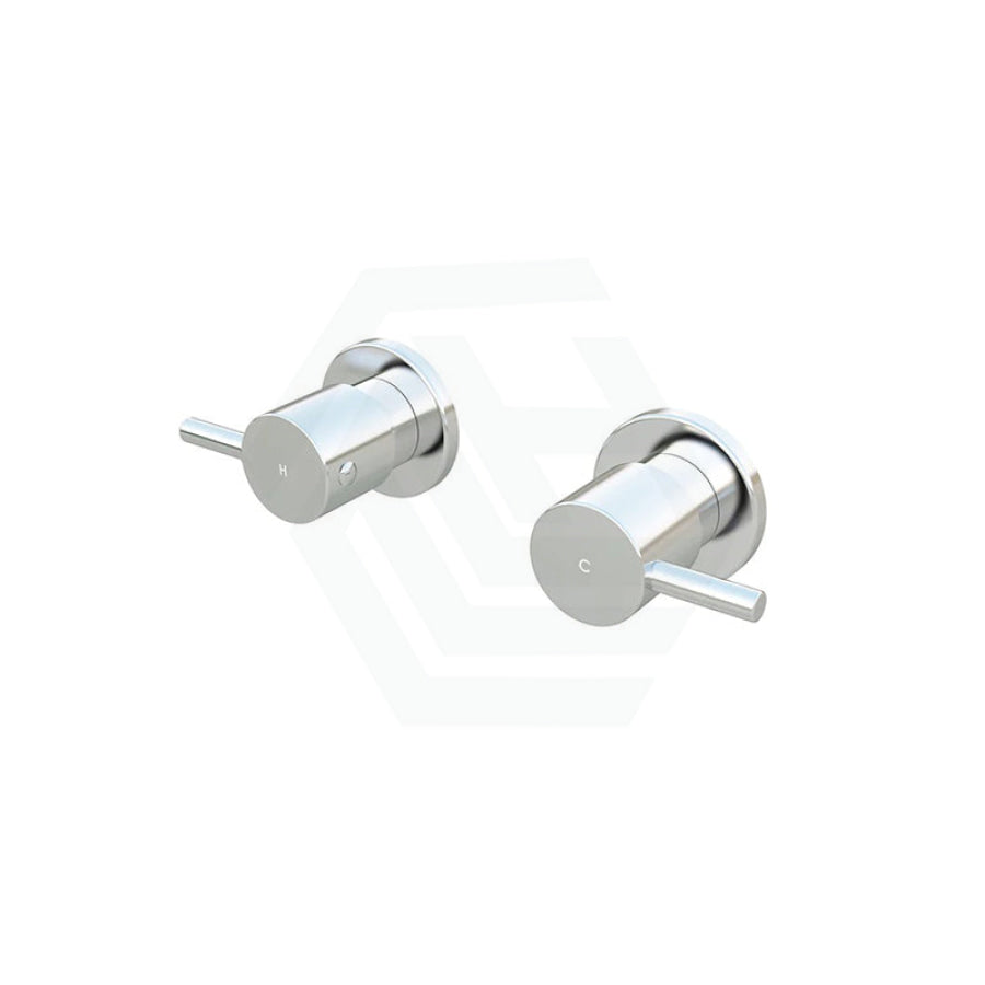 Meir Round Quarter Turn Wall Top Assemblies Variant Colour Available Polished Chrome