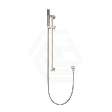 Meir Round Hand Shower On Rail Column Variant Colour Available Champagne With Handheld