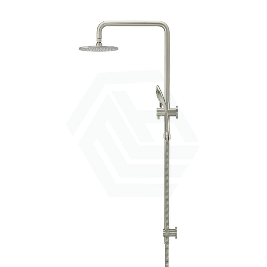 Meir 200/300Mm Round Twin Shower Set With Three Function Handheld Universal Water Inlet Variant