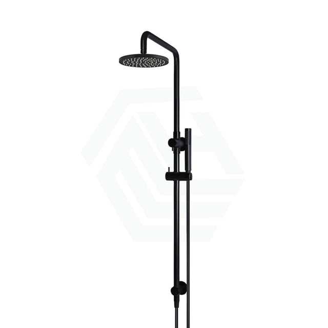 Meir 200/300Mm Round Twin Shower Set Universal Water Inlet Variant Colour Available Matt Black /