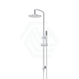 Meir 200/300Mm Round Twin Shower Set Universal Water Inlet Variant Colour Available Polished Chrome