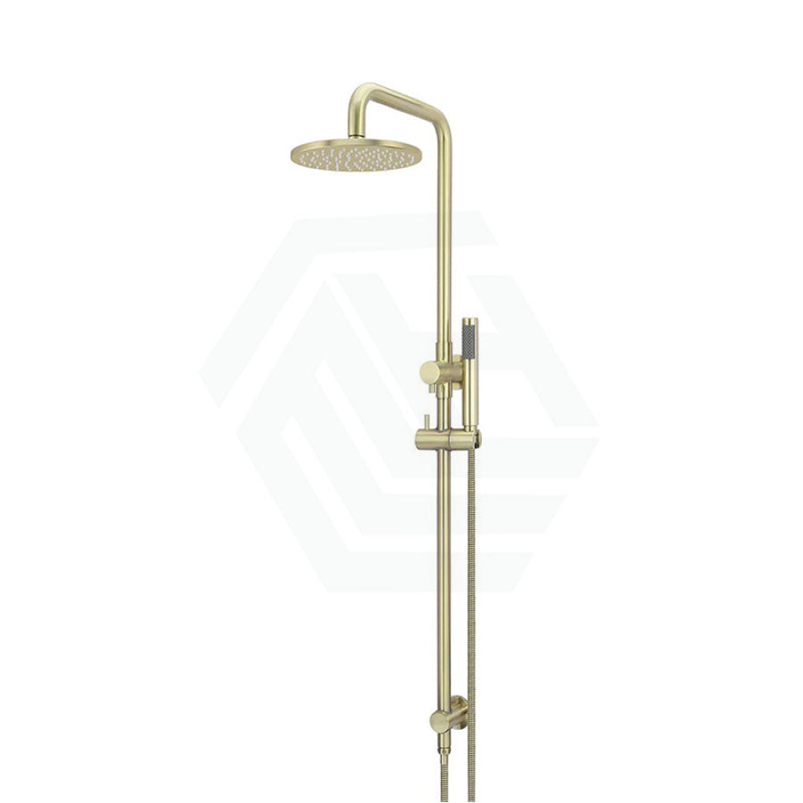 Meir 200/300Mm Round Twin Shower Set Universal Water Inlet Variant Colour Available Tiger Bronze /