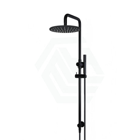 Meir 200/300Mm Round Twin Shower Set Universal Water Inlet Variant Colour Available Matt Black /