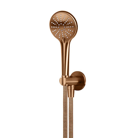 Meir Round Three Function Hand Shower On Fixed Bracket Variant Colour Available