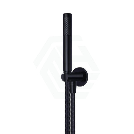 Meir Round Hand Shower On Fixed Bracket Variant Colour Available Matt Black Handheld Sets