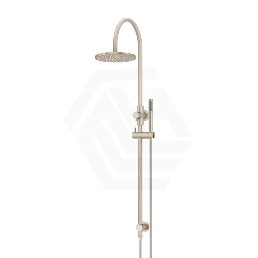 Meir 200/300Mm Round Overhead Shower Set With Hand Multi Colour Universal Water Inlet Champagne /