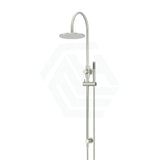 Meir 200/300Mm Round Overhead Shower Set With Hand Multi Colour Universal Water Inlet Pvd Brushed