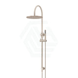 Meir 200/300Mm Round Overhead Shower Set With Hand Multi Colour Universal Water Inlet Champagne /