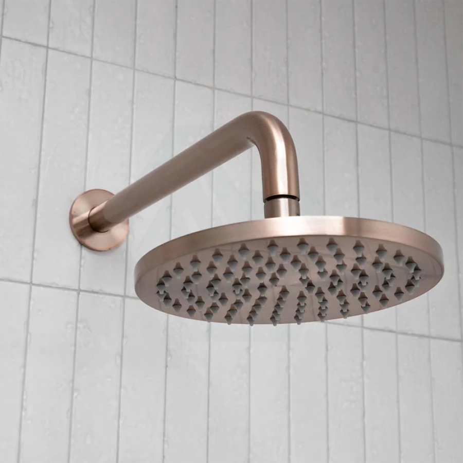 Meir 200Mm Round Brass Champagne Shower Head Heads