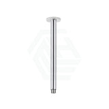 Meir 300Mm Round Ceiling Shower Arm Polished Chrome Solid Brass Black Arms