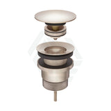 Meir 32/40Mm Universal Brass Pop Up Waste Champagne With Or Without Overflow Basin Wastes