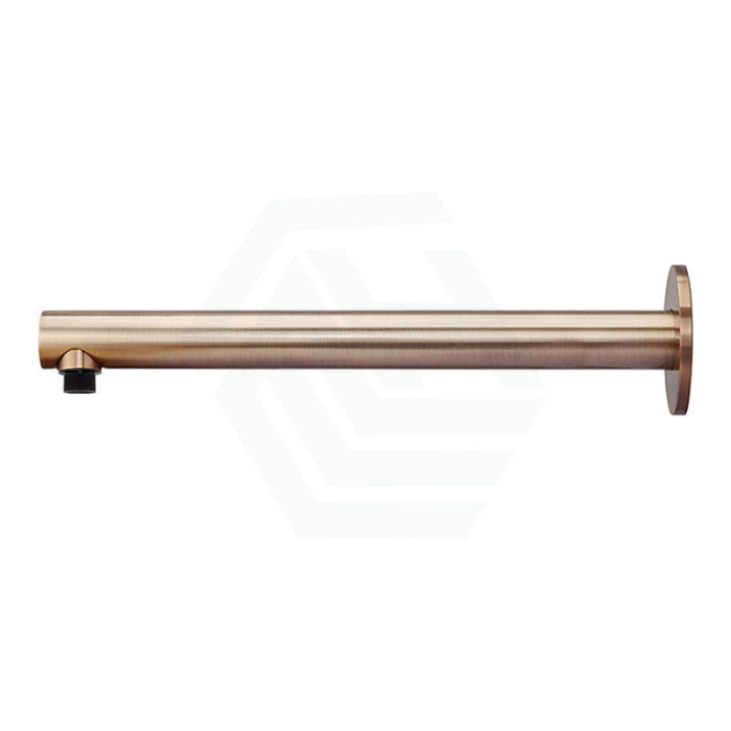 400Mm Round Wall Mounted Shower Arm Champagne Arms