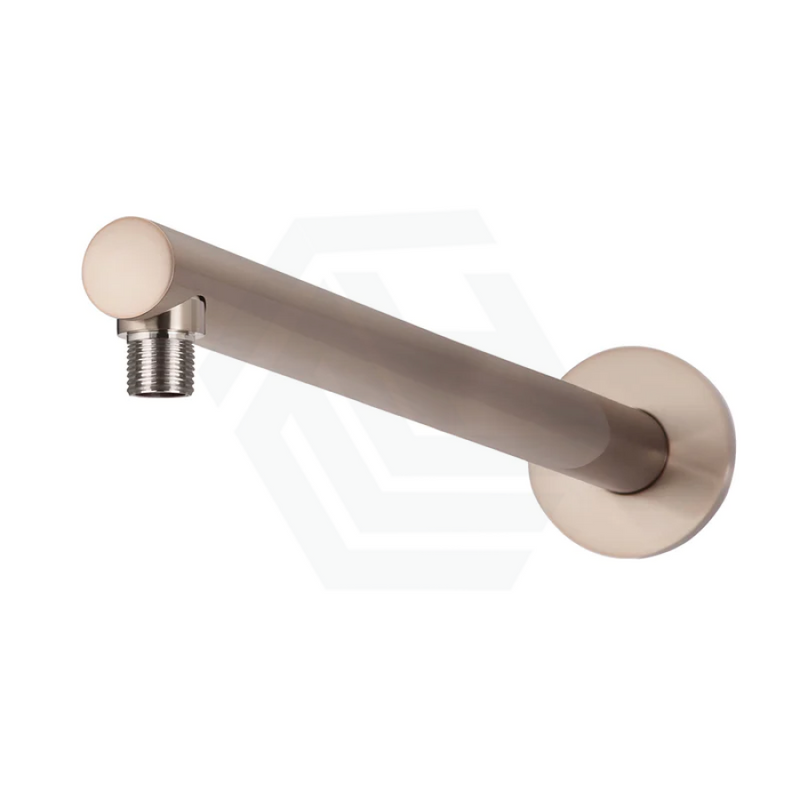 400Mm Round Wall Mounted Shower Arm Champagne Arms