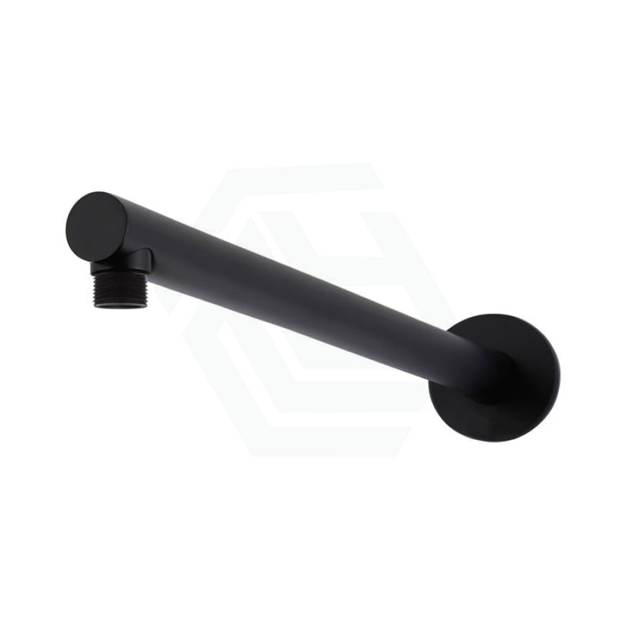 400Mm Round Wall Mounted Shower Arm Matt Black Arms