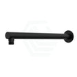 Meir 400Mm Round Wall Mounted Shower Arm Matt Black Arms