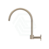 Meir Champagne High Rise Swivel Water Spout Solid Brass Wall Spouts