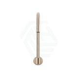 Meir Champagne High Rise Swivel Water Spout Solid Brass Wall Spouts